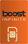 Boost Infinite SIM card - Vertical