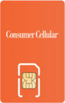 Consumer Cellular SIM card - Vertical Consumer Cellular SIM card - Vertical