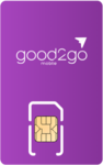 Good2Go Mobile SIM card - Vertical Good2Go Mobile SIM card - Vertical