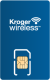 Image of cell phone with Kroger Wireless