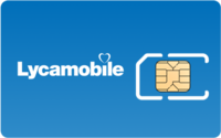 Lycamobile SIM card - Horizontal