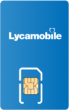 Image of cell phone with Lycamobile