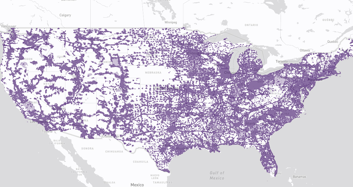 Metro by T-Mobile coverage map