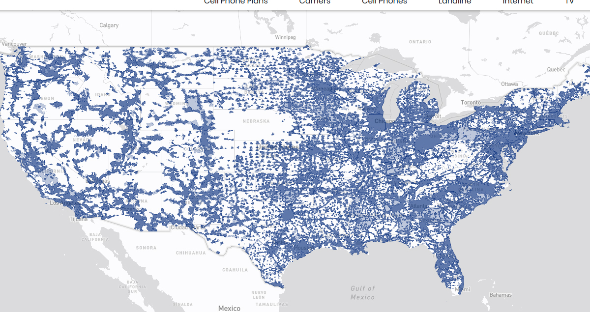 Tracfone coverage map