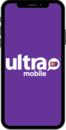 Ultra Mobile logo on phone