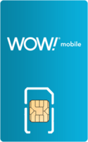 WOW! Mobile SIM card - Vertical WOW! Mobile SIM card - Vertical