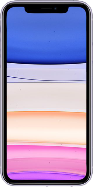 Apple iPhone 11 front view Front. Apple iPhone 11