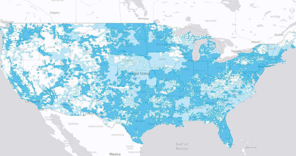 AT&T coverage map in Pittsburgh, PA