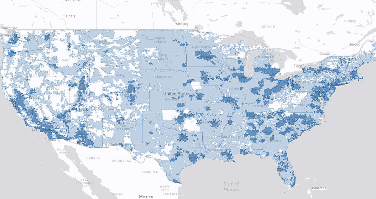 Affinity Cellular 4G LTE coverage map