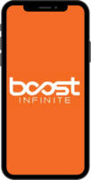 Boost Infinite logo on phone