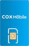 Image of cell phone with Cox Mobile