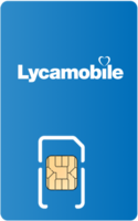 Image of cell phone with Lycamobile