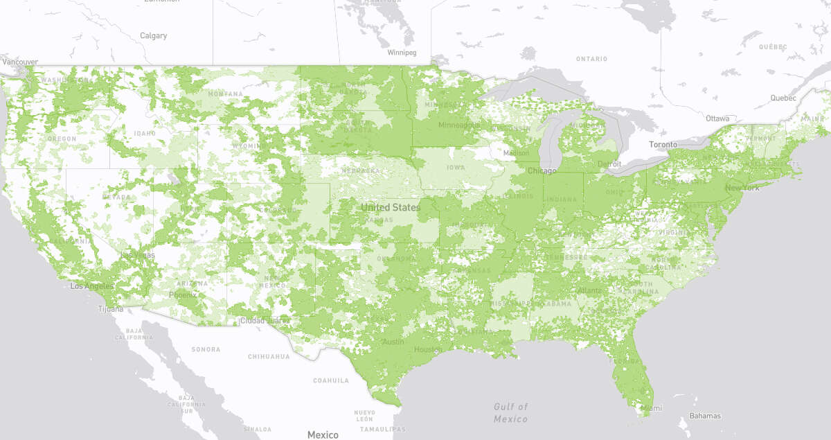 PureTalk coverage map