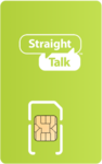 Image of cell phone with Straight Talk