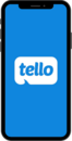 Tello logo on phone