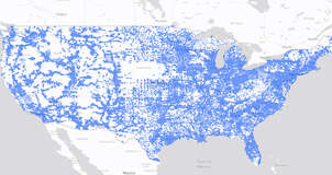 US Mobile coverage map