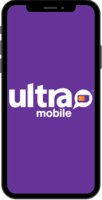 Ultra Mobile logo on phone