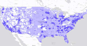 Visible coverage map