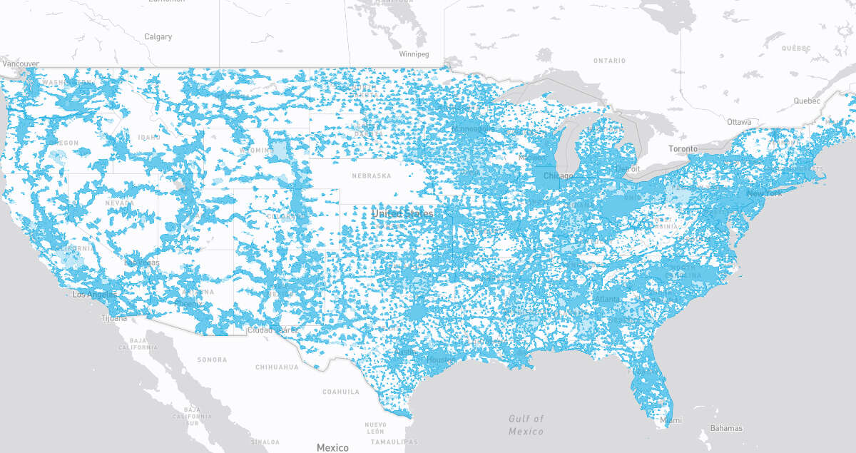 WOW! Mobile coverage map