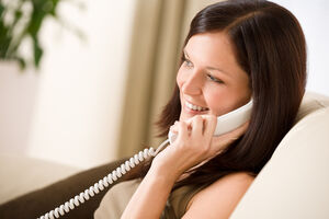 What is landline phone service?