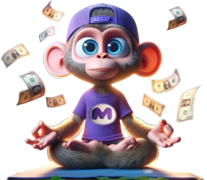 Meditating monkey