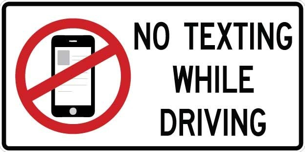 No texting while driving