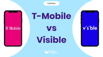 Visible on Verizon vs T-Mobile on T-Mobile — Visible from $25/mo vs T-Mobile retail Visible on Verizon vs T-Mobile on T-Mobile — Visible from $25/mo vs T-Mobile retail